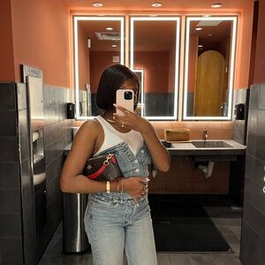 Strapless One Piece Jean jumpsuit